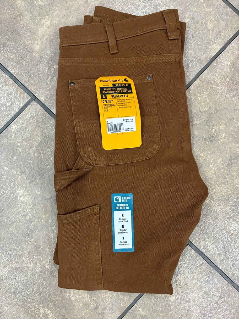 Carhartt Women's Cargo Pants in Rugged Brown